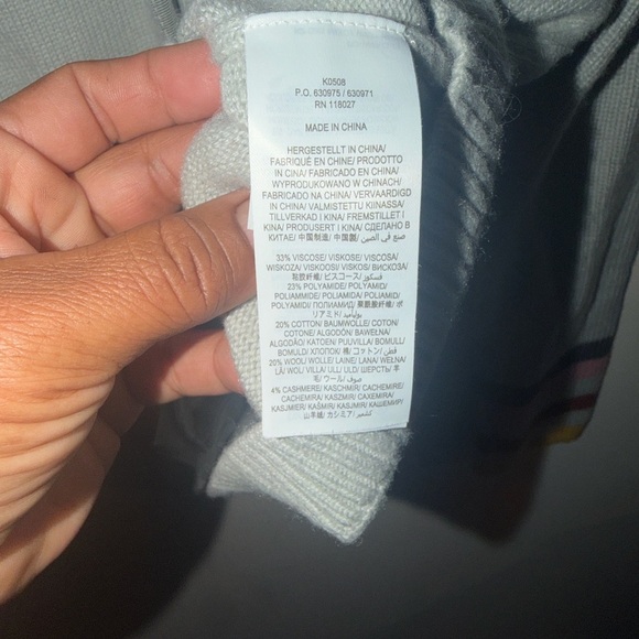 Boden Gray Striped Cuff Pocket Cardigan – Size US 8 (UK 12) - Picture 6 of 7